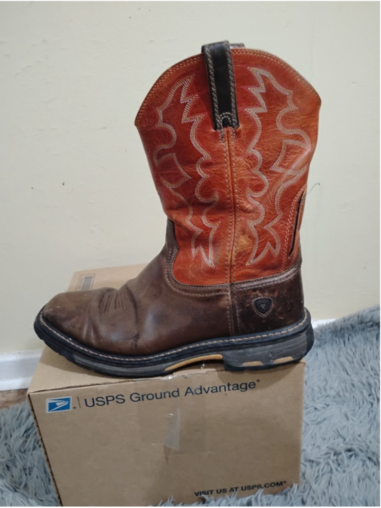 Ariat Work Men Size 12D Leather Cowboy Boots Astm F2892&17 main image 9